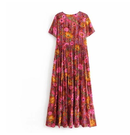 Robe Longue des Années 70 - Louise Vintage