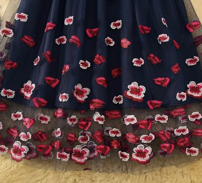 Robe Mariage Vintage Dentelle Marine - Louise Vintage