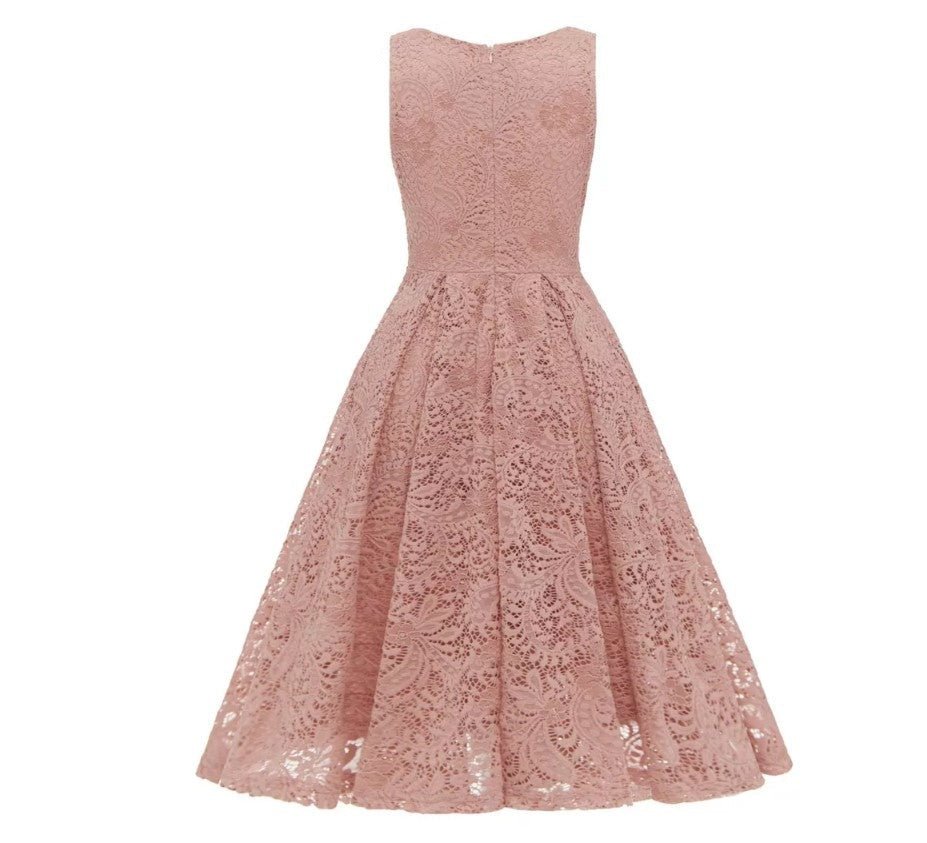 Robe Mariée Année 50 Rose - Louise Vintage