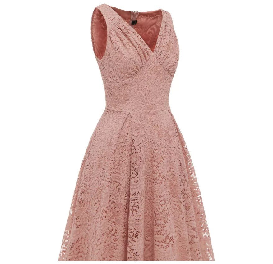 Robe Mariée Année 50 Rose - Louise Vintage