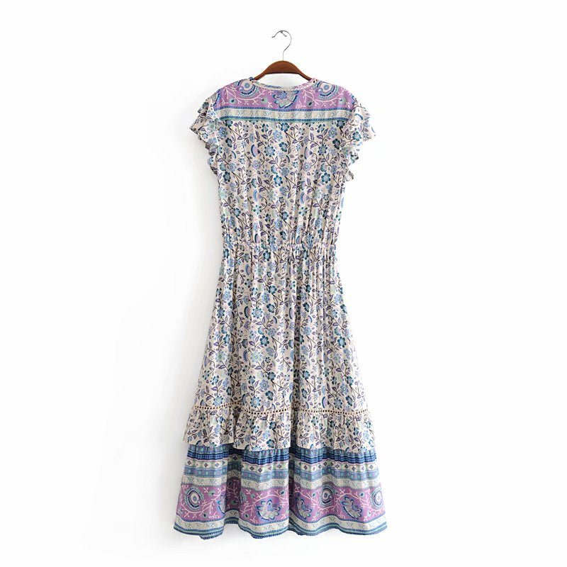 Robe Mi Long Femme Années 70 - Louise Vintage