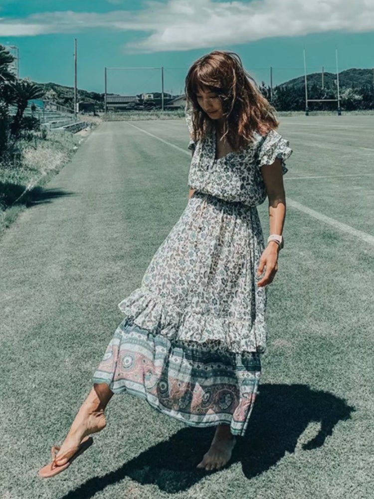 Robe Mi Long Femme Années 70 - Louise Vintage