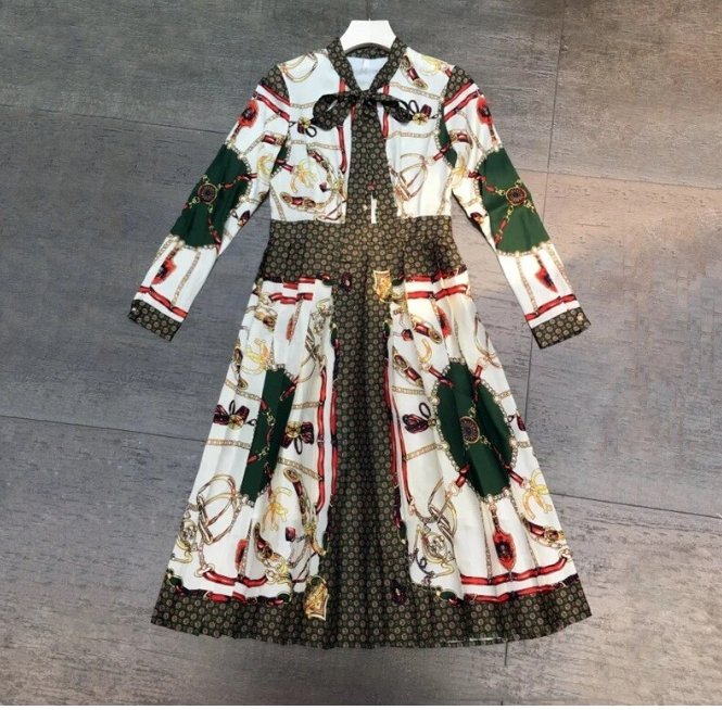 Robe mi Longue Rose Vintage - Louise Vintage