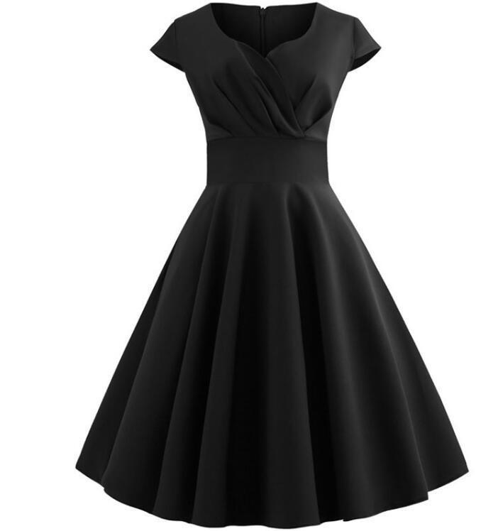 Robe Noire Annees 60 Louise Vintage
