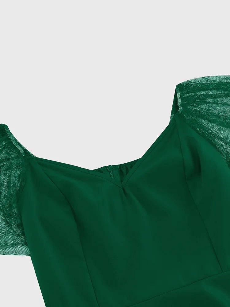 Robe Midi Vintage Verte - Louise Vintage