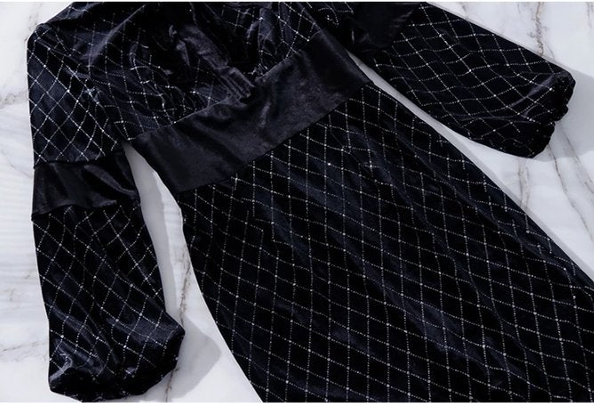 Robe Noir Or Vintage - Louise Vintage