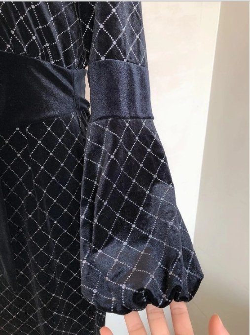 Robe Noir Or Vintage - Louise Vintage