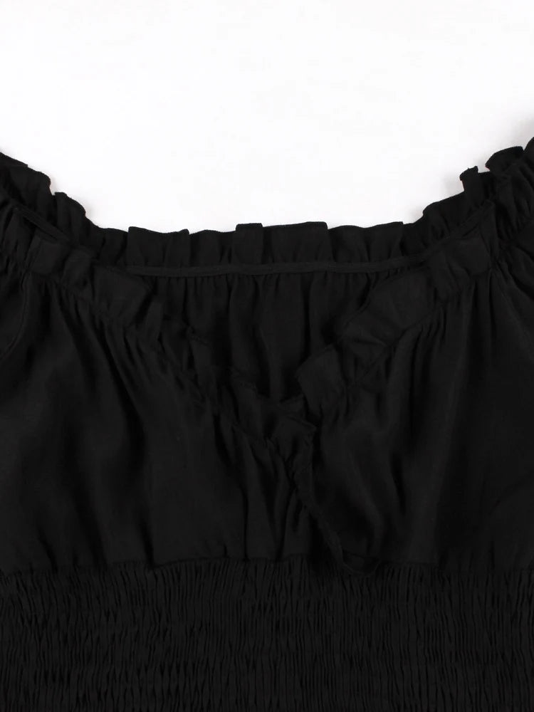 Robe Noire Années 50 Cocktail - Louise Vintage