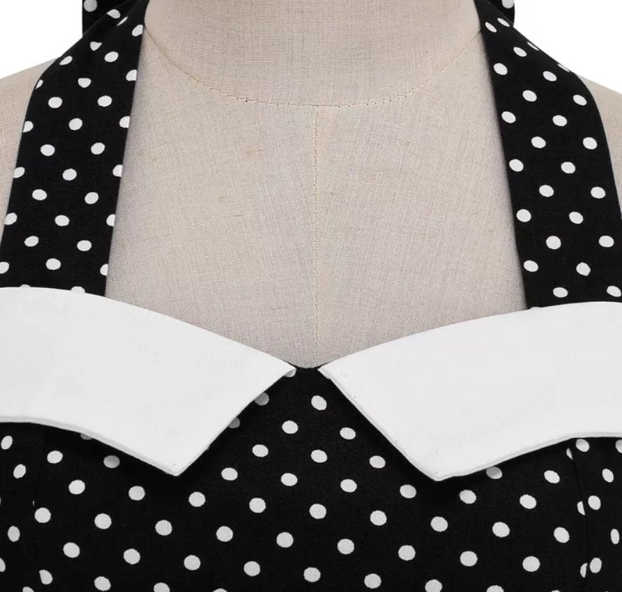 Robe Patineuse Année 50 Noire - Louise Vintage