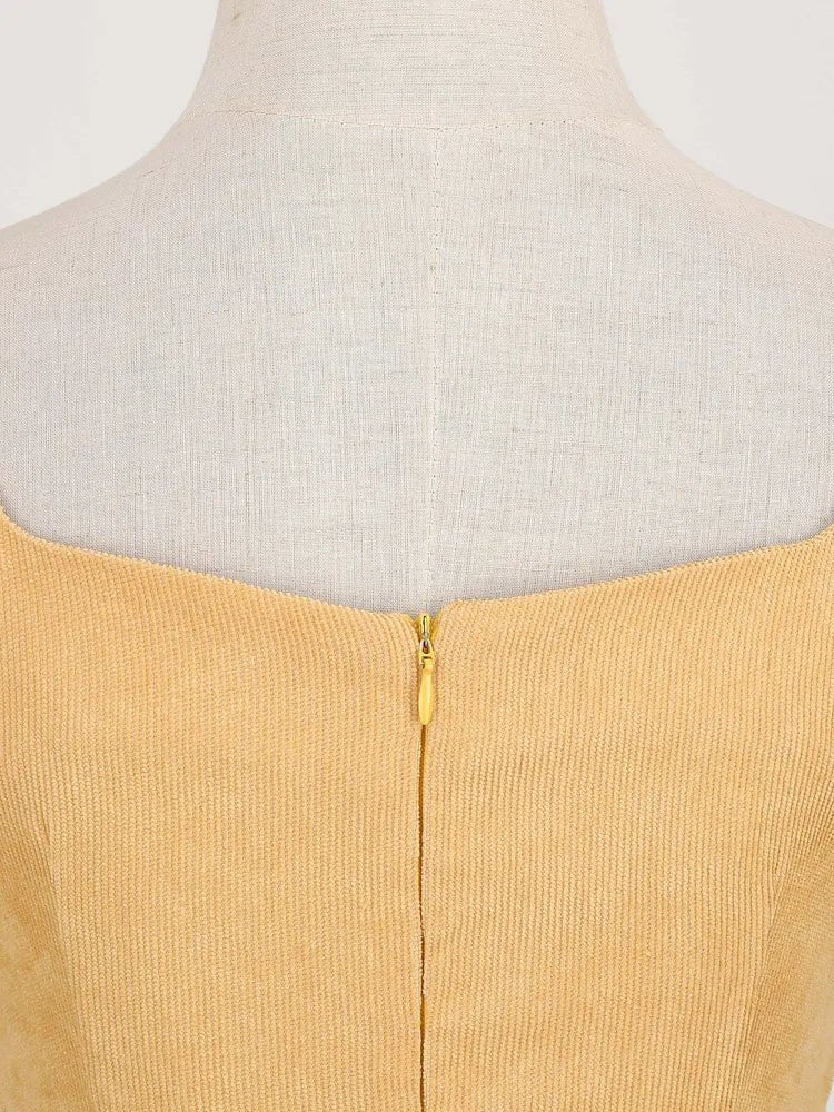 Robe Pin Up Année 50 Jaune - Louise Vintage