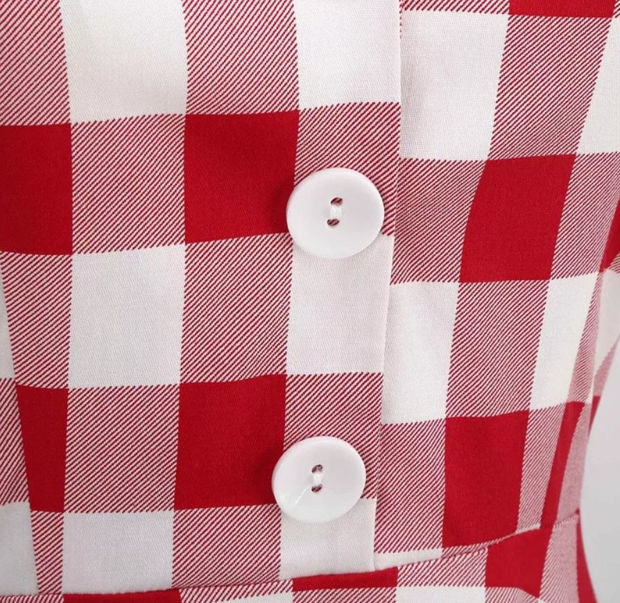 Robe Rétro Année 50 Rouge - Louise Vintage