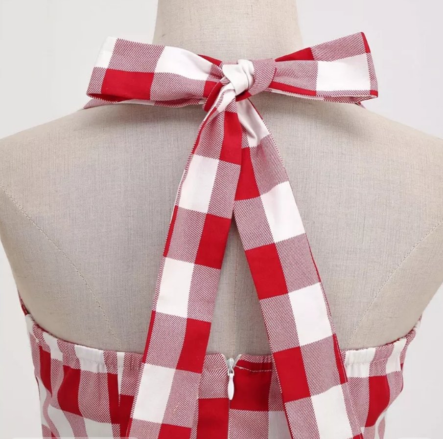 Robe Rétro Année 50 Rouge - Louise Vintage