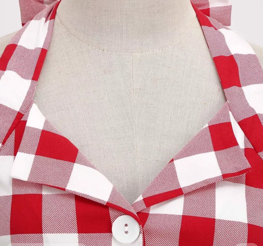 Robe Rétro Année 50 Rouge - Louise Vintage