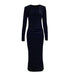 Robe Rétro Mode 1940s Noire - Louise Vintage