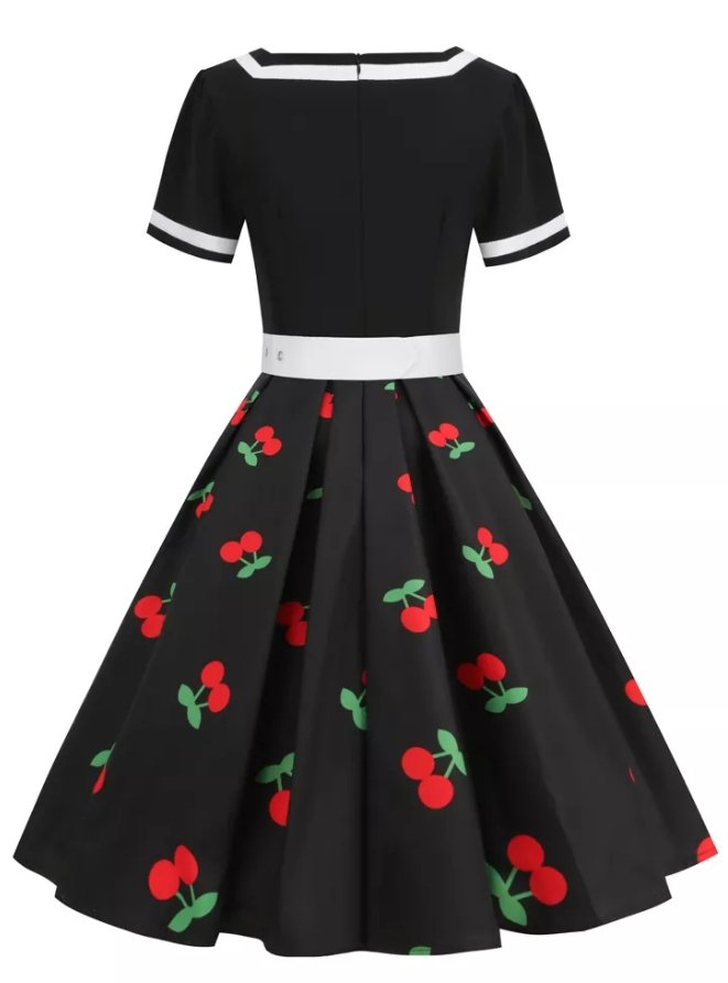 Robe Rétro pas Cher Cerises - Louise Vintage