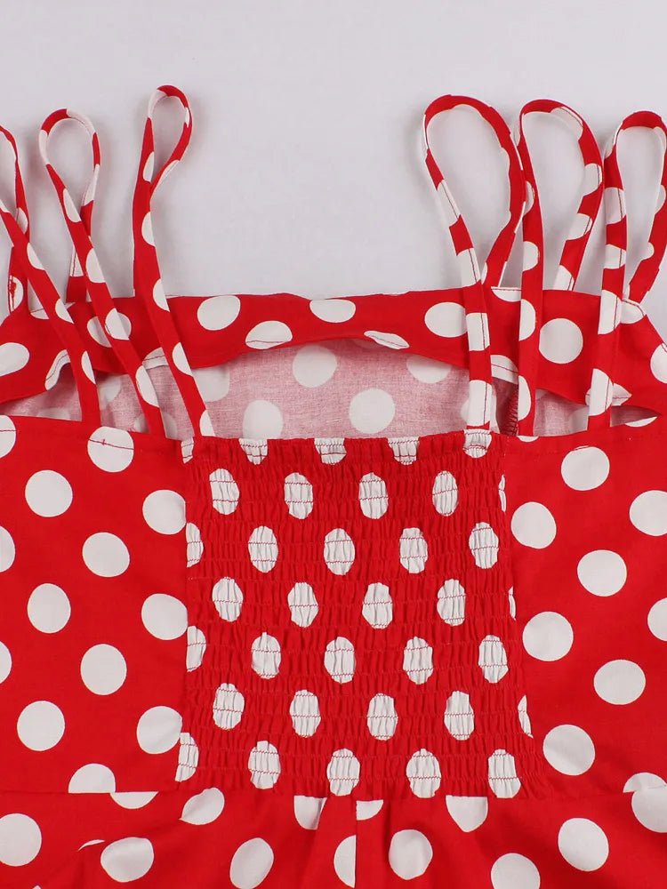 Robe Rockabilly Année 50 Rouge - Louise Vintage