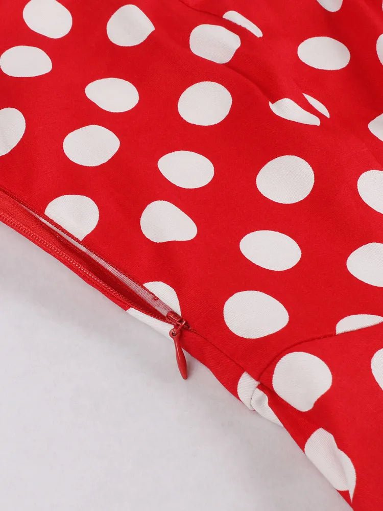 Robe Rockabilly Année 50 Rouge - Louise Vintage