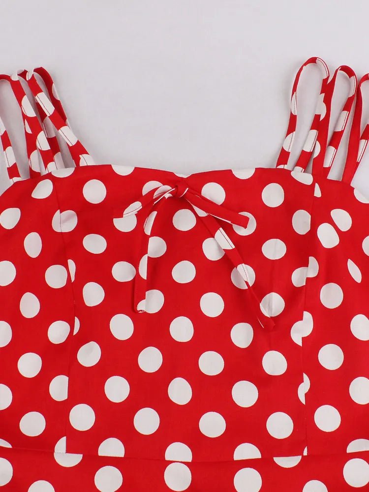 Robe Rockabilly Année 50 Rouge - Louise Vintage