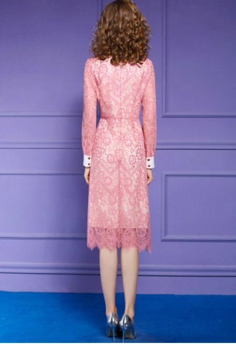 Robe Rose Années 40 - Louise Vintage