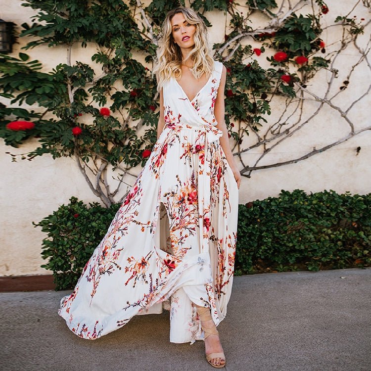 Robe Rouge et Blanche Années 70 - Louise Vintage