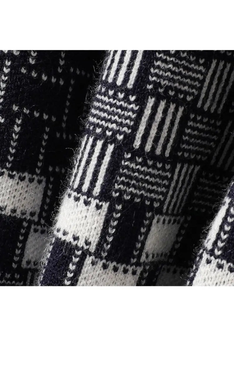 Robe Seventies à carreaux - Louise Vintage