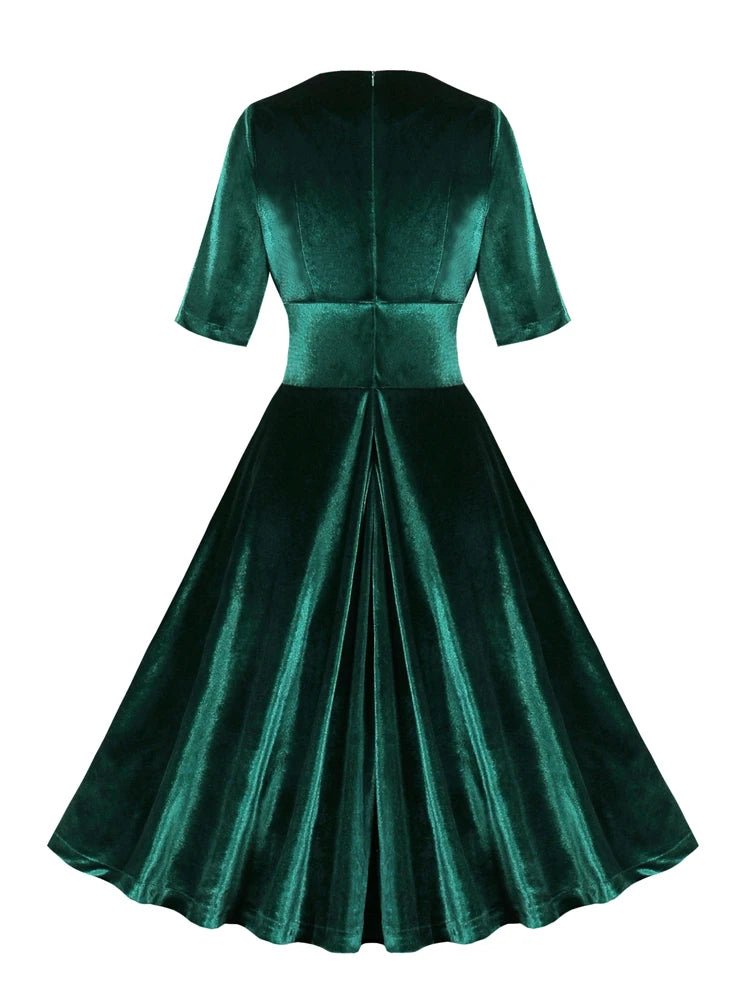 Robe Soirée Années 50 Velours - Louise Vintage