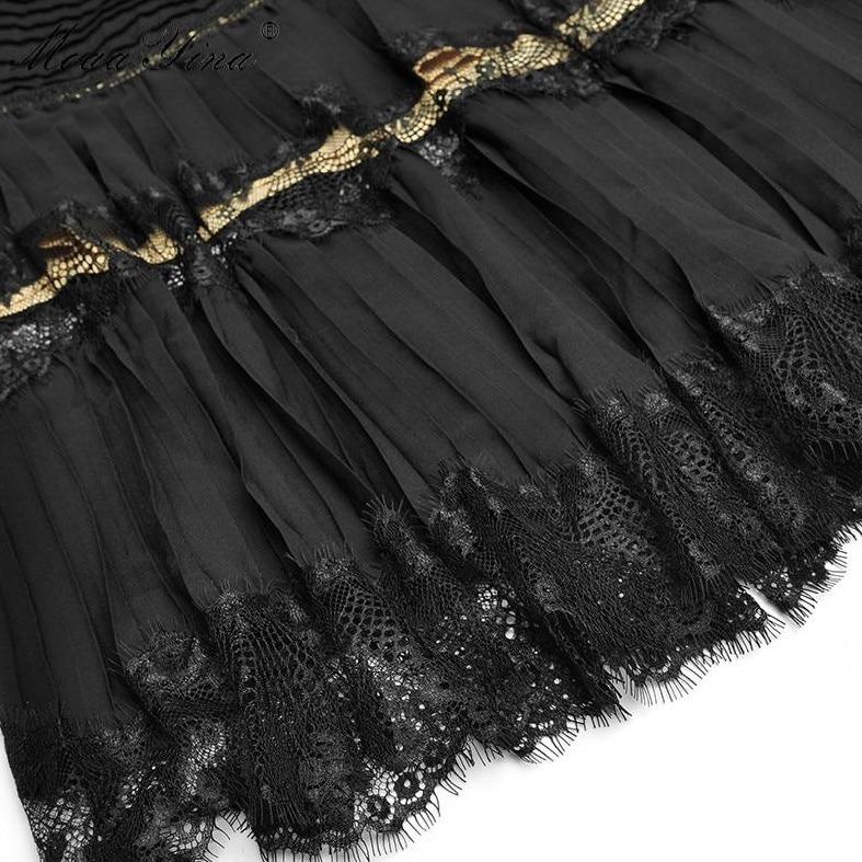 Robe Style Année 40 New York Noire - Louise Vintage