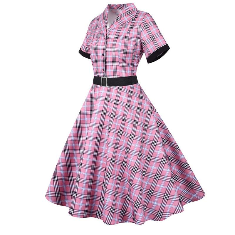 Robe Style Année 50 Rose - Louise Vintage