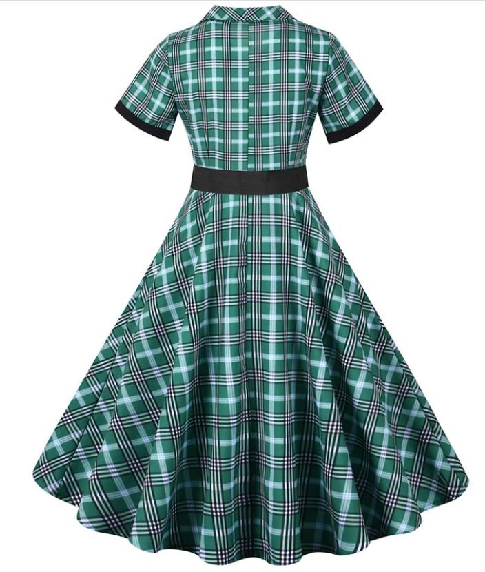 Robe Style Année 50 Verte - Louise Vintage