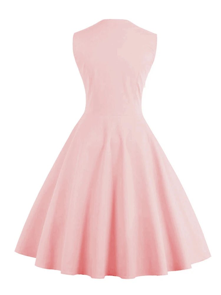 Robe Style Année 60 Femme Rose - Louise Vintage