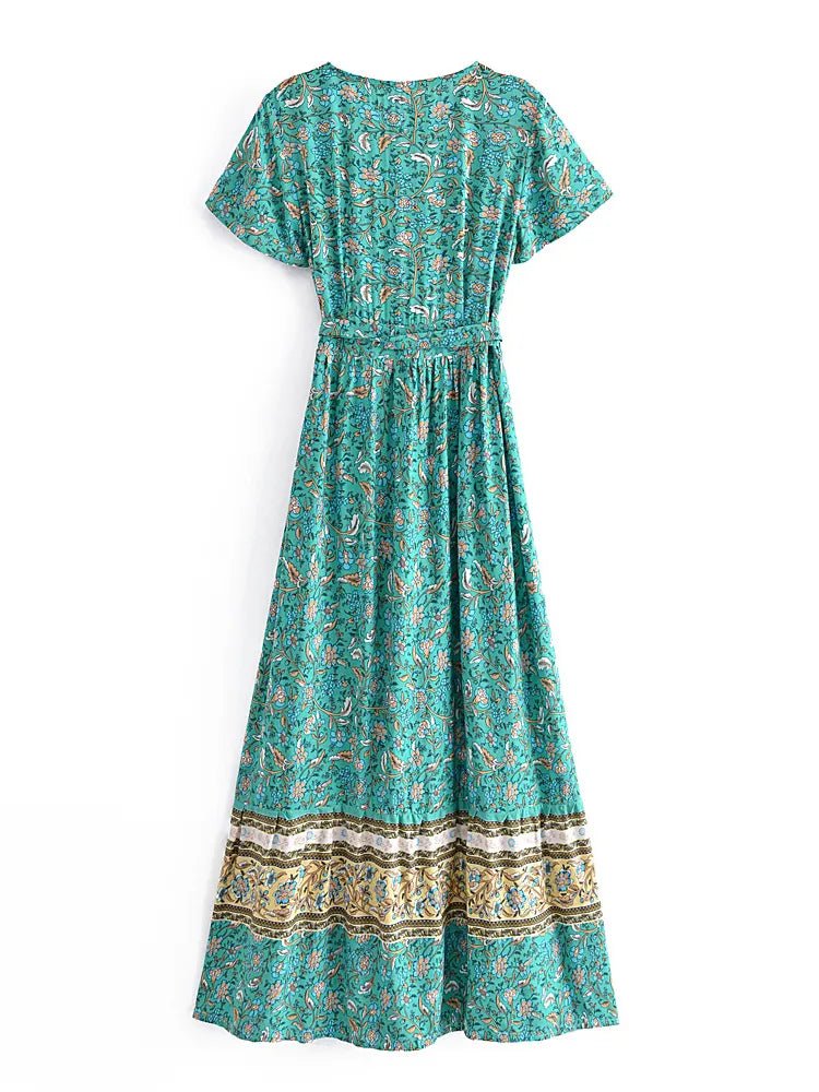 Robe Style Année 70 Fleurs - Louise Vintage