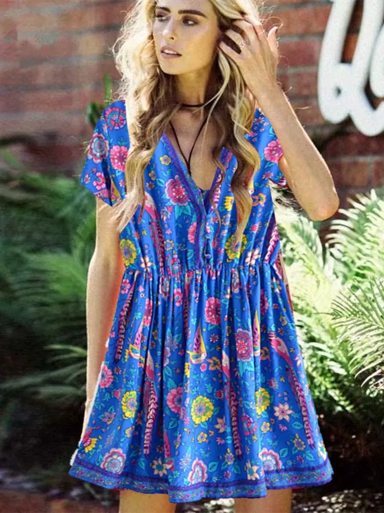 Robe Style Année 70 Nature - Louise Vintage
