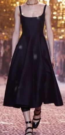 Robe Style Années 40 Marine - Louise Vintage