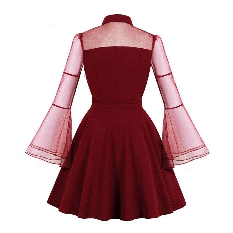 Robe Style Années 50 Grande Taille Rouge - Louise Vintage