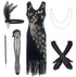 Robe Style Gatsby Année 20 Noire (Avec Accéssoires) - Louise Vintage