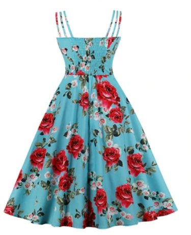 Robe Style Vintage Grande Taille Rosiers - Louise Vintage