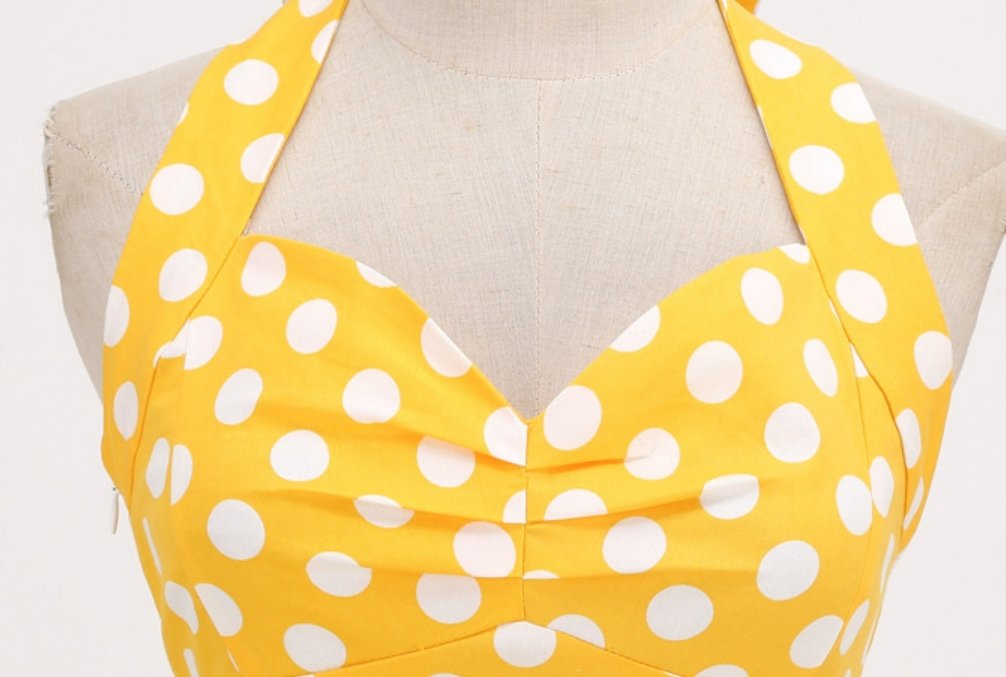 Robe Swing Années 50 épaule Nue - Louise Vintage