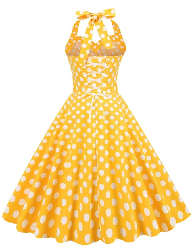 Robe Swing Années 50 épaule Nue - Louise Vintage
