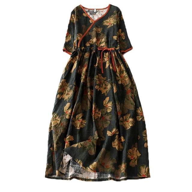 Robe Trapèze Année 70 Noire - Louise Vintage