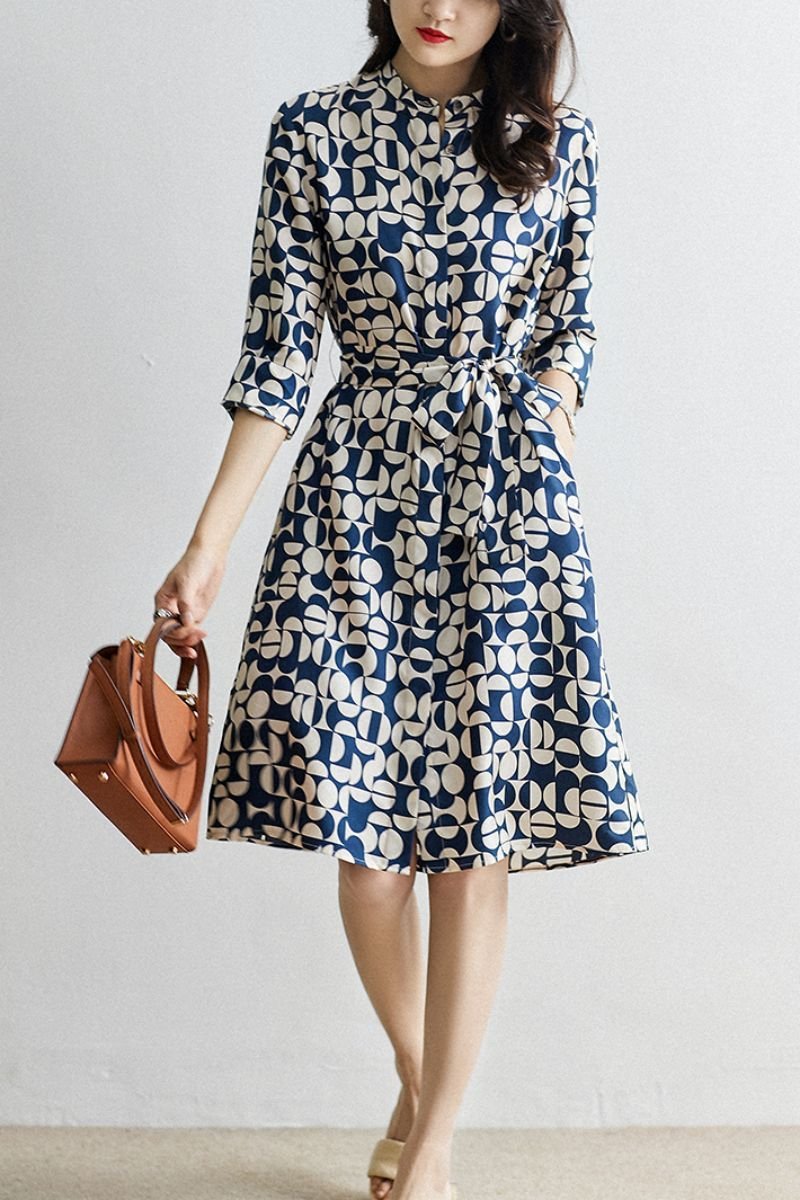 Robe Trapèze Année 70 Stars - Louise Vintage