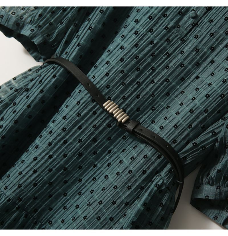 Robe Trapèze Année 70 Verte - Louise Vintage