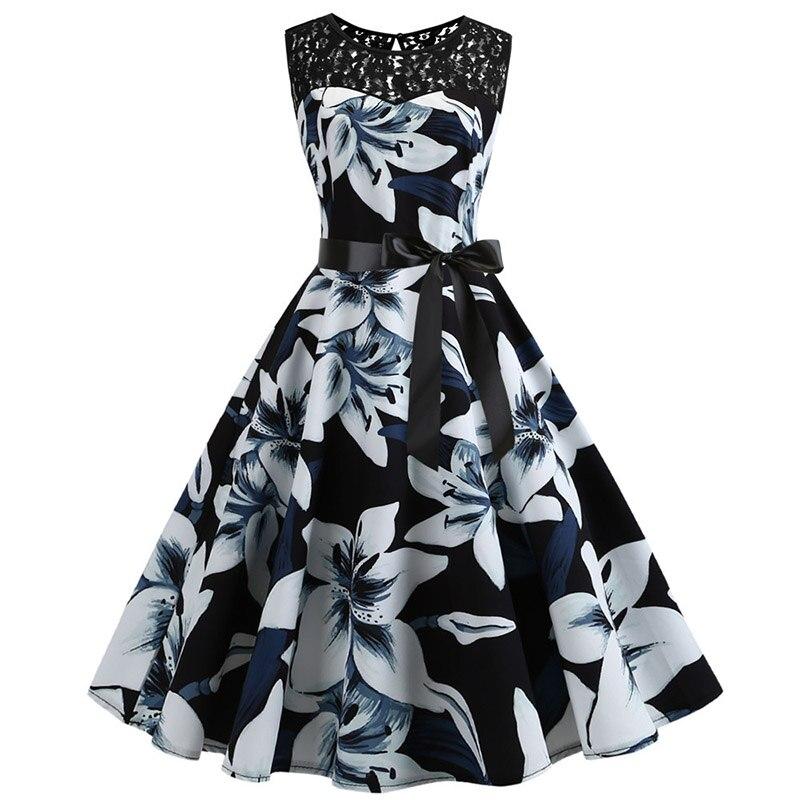 Robe Trapèze Vintage Noir et Blanc - Louise Vintage