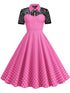 Robe Trapèze Vintage Rose - Louise Vintage