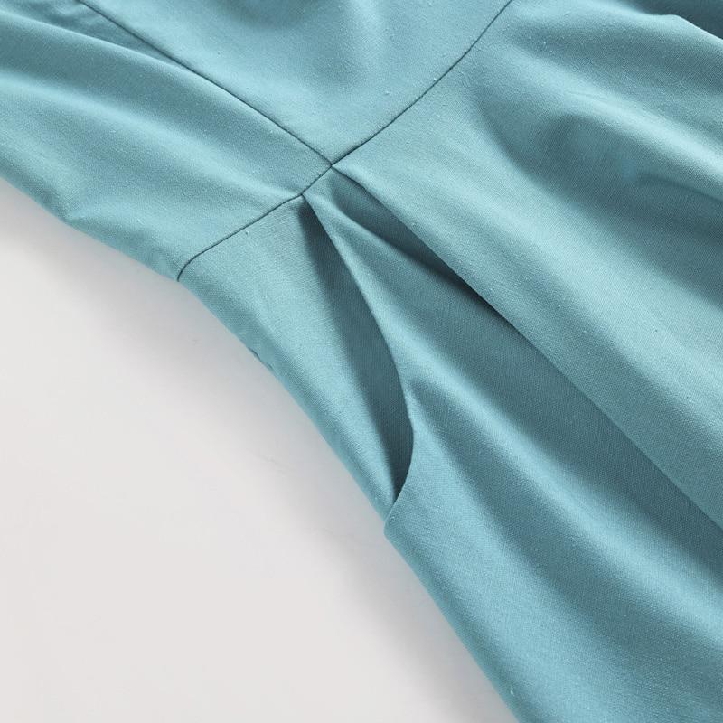 Robe Turquoise 1950s - Louise Vintage