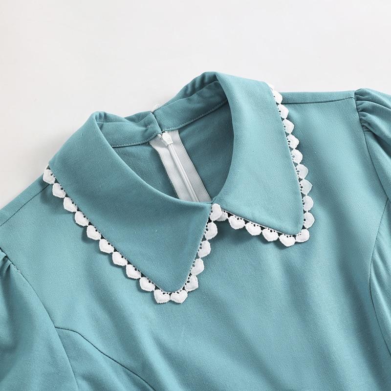 Robe Turquoise 1950s - Louise Vintage