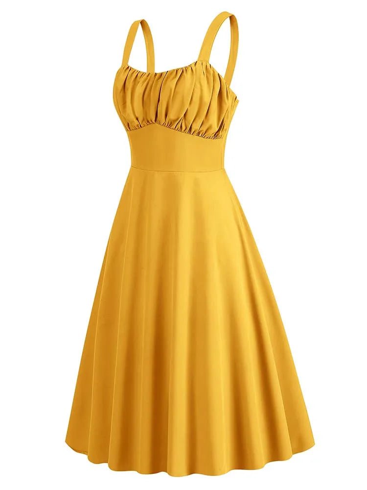 Robe Type Année 50 Jaune - Louise Vintage