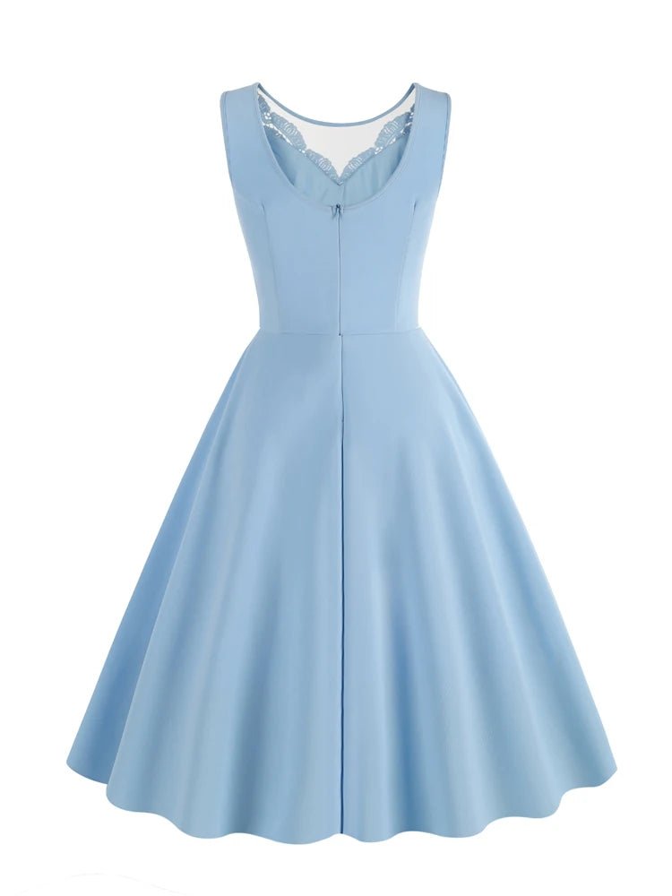 Robe Vintage 1950 Bleu Ciel - Louise Vintage