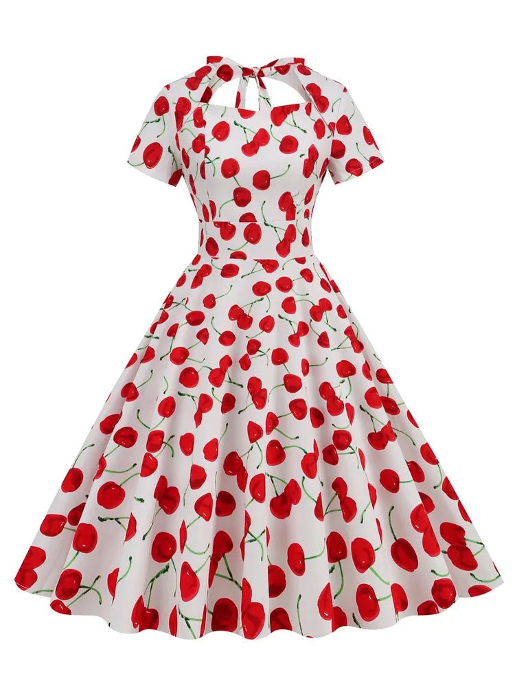 Robe Vintage 1950 Cerises - Louise Vintage