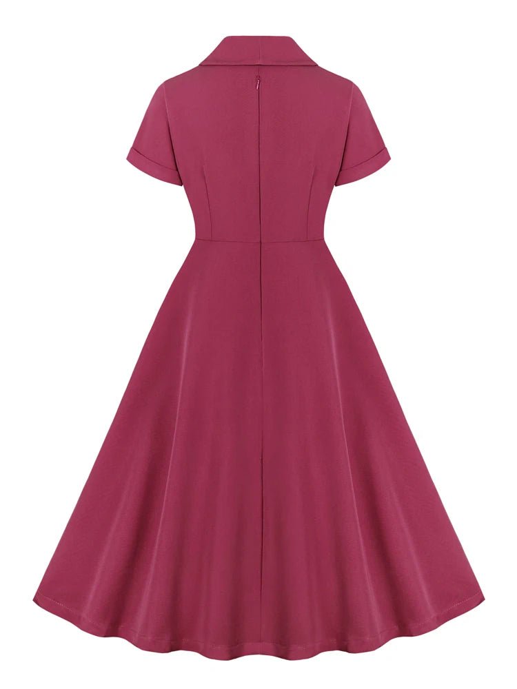 Robe Vintage 3/4 Bordeaux 1960 - Louise Vintage