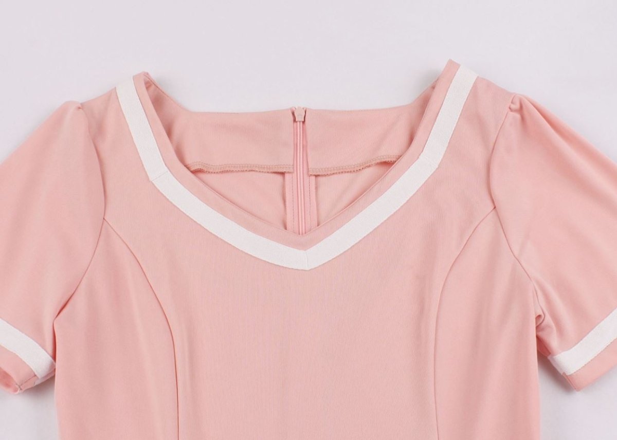 Robe Vintage 50s Grande Taille Rose - Louise Vintage